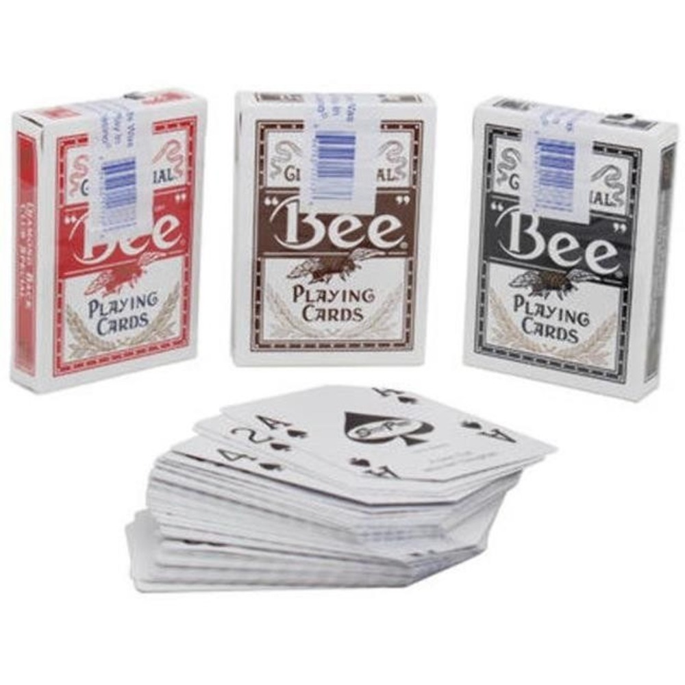 Bee Club Special Playing Cards Casino Quality Cambric Finish Diamond Back Red